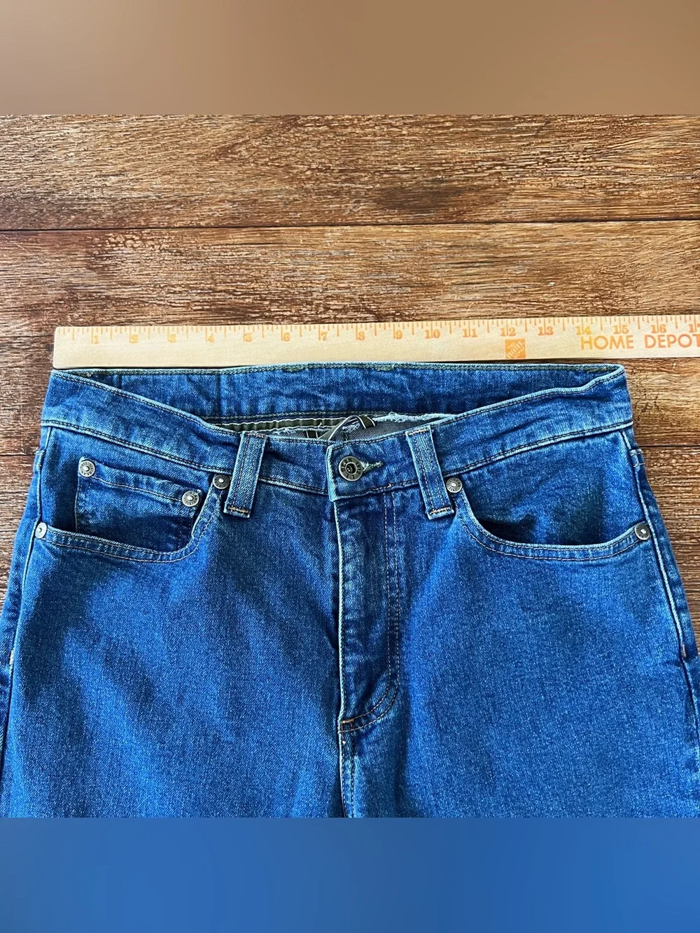 L.L. Bean 1912 Standard Fit Straight Leg Dark Wash Blue Jeans 30x32
